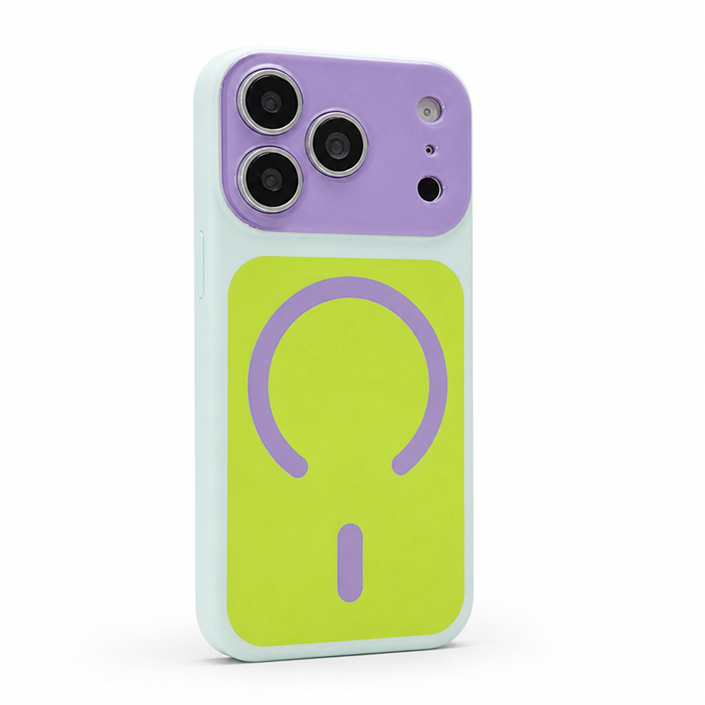 Reinforced-Corner Magnetic Phone Case with Drop Protection & Wireless Charging Alignment for iPhone 13-17 Series