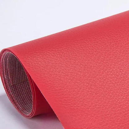 Peel-and-Stick Leather Repair Patches for Furniture, Car Seats & Bags – Cut-to-Fit, Waterproof Vinyl Sheet 20×54 in