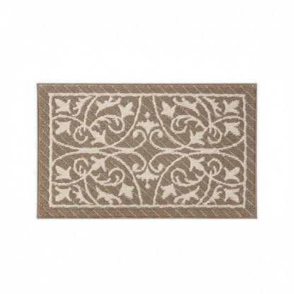 Entryway Mat with Non-Slip Rubber Backing – Low Profile Door Mat for Indoor Use – Traps Dirt & Moisture – Machine Washable