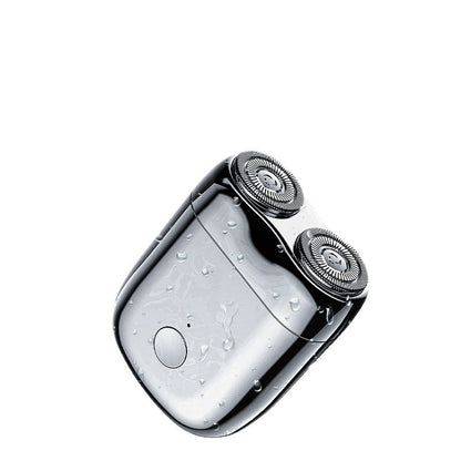 Compact USB Rechargeable Travel Shaver for Men with Rotary Heads for Close Shave On-the-Go Grooming Kit