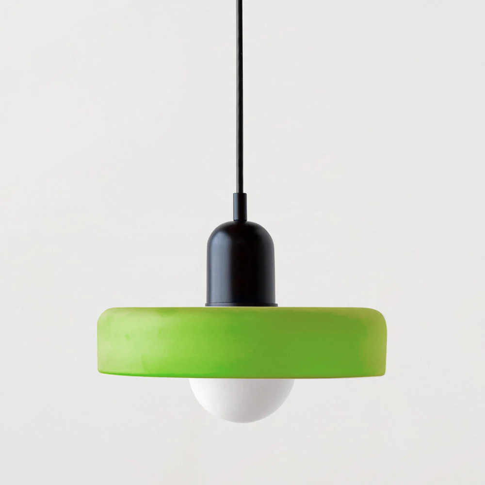 Handcrafted Art Glass Dome Pendant Light, Adjustable Modern Hanging Fixture for Dining Room Kitchen Island Living Room
