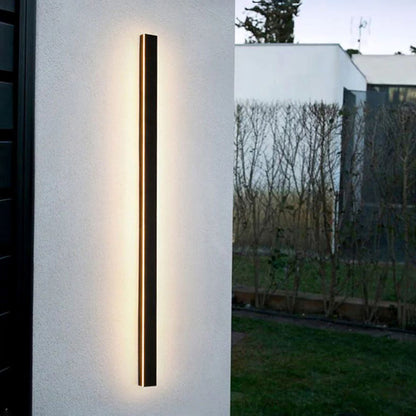 Vertical LED Exterior Light Fixture 12-59 in Aluminum Waterproof IP65 Black for Porch Entryway Pathway Garden Wall Driveway Modern Home