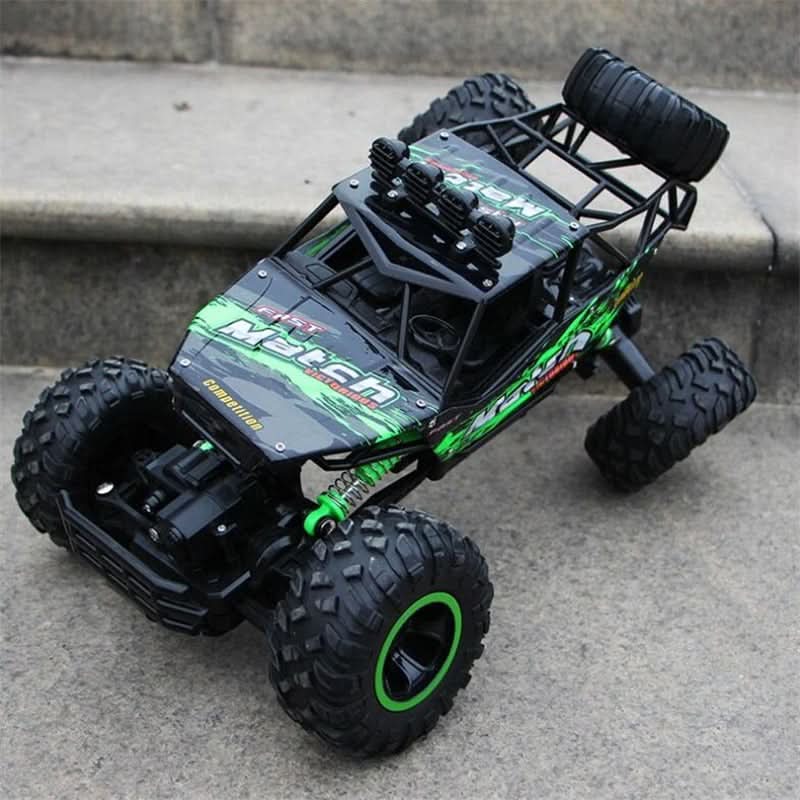 All-Terrain 4WD Radio-Controlled Truck 14" 2.4GHz Wireless High-Speed Crawler for Kids & Hobbyists Dirt Grass Rock Climbing Backyard Racing