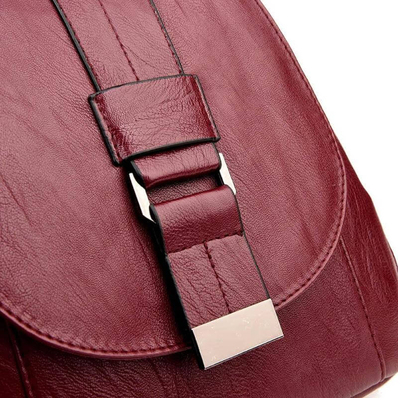 Women's Leather Backpack Purse | Convertible Shoulder Bag for Work & Travel | Handcrafted Premium Cowhide | Multi-Pocket Design