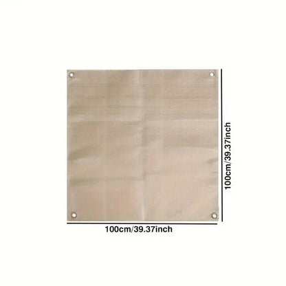 Heavy-Duty Fiberglass Deck Protector for Grills and Fire Pits – Portable Heat Shield Pad for Patio, Wood Decking, and Grass – Foldable Outdo