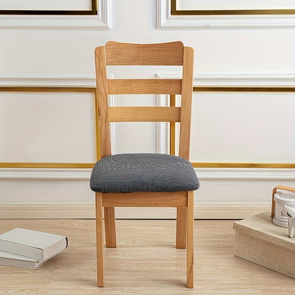 Elegant Stretch Fit Dining Chair Covers with Jacquard Fabric | Durable Protection for Modern Dining Rooms