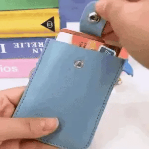 Card Holder Wallet Faux Leather Slim Multiple Card Slots