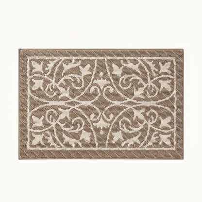 Entryway Mat with Non-Slip Rubber Backing – Low Profile Door Mat for Indoor Use – Traps Dirt & Moisture – Machine Washable