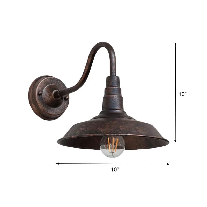 GOOSORA – Gooseneck Wall Light for Rustic Ambiance