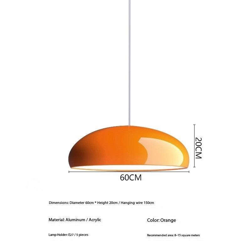 Adjustable Height Metal LED Ceiling Fixture for Dining Room & Kitchen Island | Modern Sculptural Overhead Lighting for Table & Counter | Ind