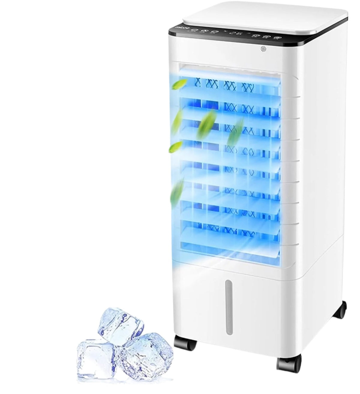 Portable Evaporative Air Cooler with Humidifier & Air Purifier – No Installation – Quiet Desktop Personal Cooling Unit for Bedroom, Office