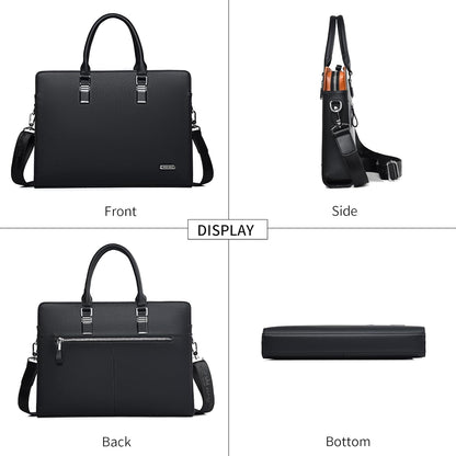 Executive Leather Laptop Bag 15.6-Inch for Work Travel School Office Business Men Women Professionals