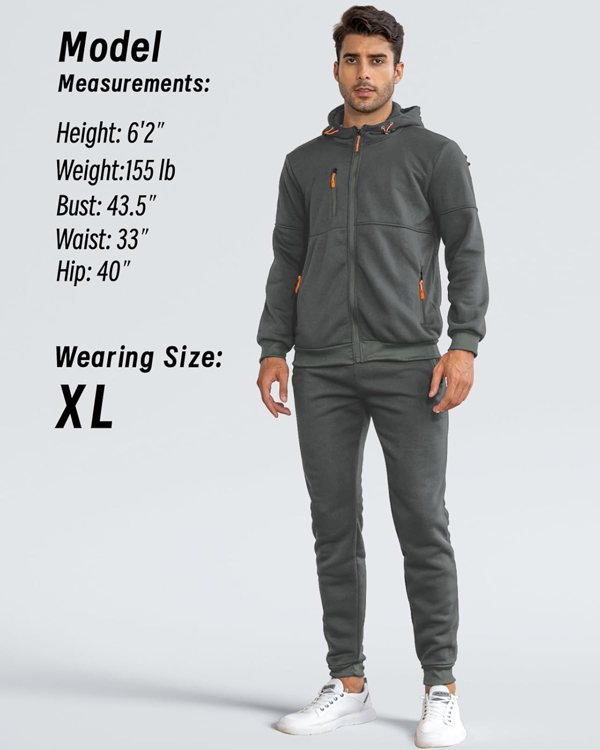 Men's Athletic Two-Piece Jogger Set with Pullover and Pants – Lightweight Breathable Tracksuit for Training, Gym & Casual Lounge Wear