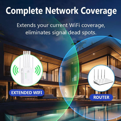 Best WiFi Extender | Long-Range Outdoor WiFi Range Extender with Weather-Resistant Design | Signal Booster for Home & Garden