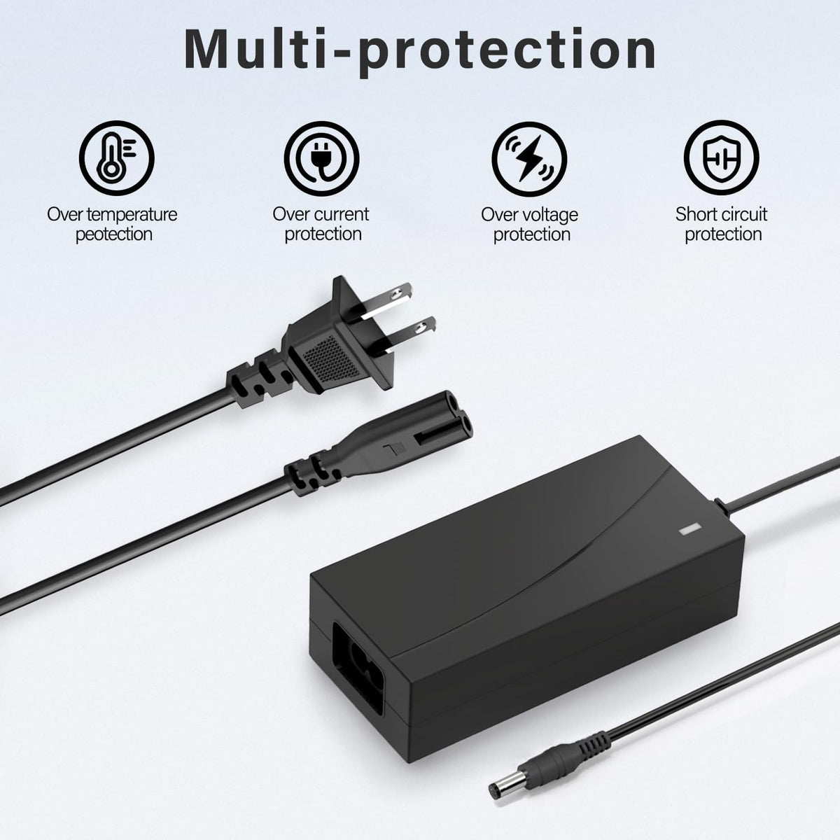 Replacement Power Charger with 7-Piece Universal Adapter Set
