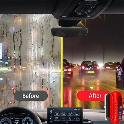 Windshield Glass Cleaner Brush with Water-Repellent Coating for Cars – Removes Haze, Streaks & Road Film