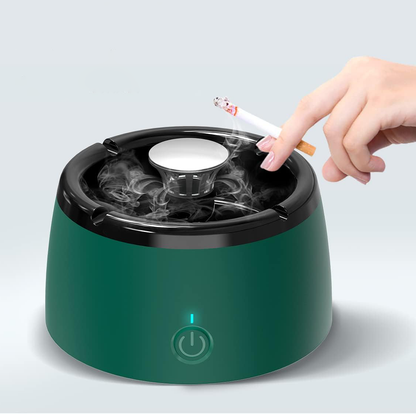 Smokeless Ashtray with Fan and Triple Filter, Cigarette Ashtray for Home and Office, USB Tabletop Smoking Accessory