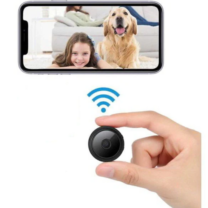 Compact WiFi Security Camera 1080P HD Night Vision Two-Way Audio Motion Detection Magnetic Mount for Home Baby Monitor Indoor Outdoor Wirele