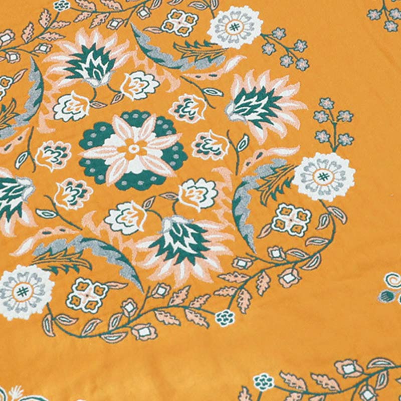 Reversible Cotton Quilt Lightweight Floral Bedspread for All Seasons Queen King Full Size Breathable Coverlet