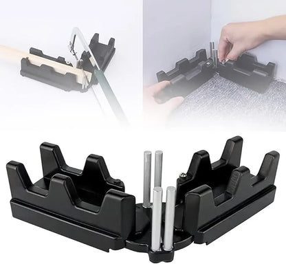 Dual-Function Angle Measuring & Cutting Guide Tool for Precision Miter Cuts | Home Improvement Carpentry Jig with Adjustable Angle Lock