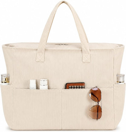 Beach Bag Waterproof with Wet Compartment, Large Beach Tote Bag for Pool and Gym, Travel Tote Bag for Grocery