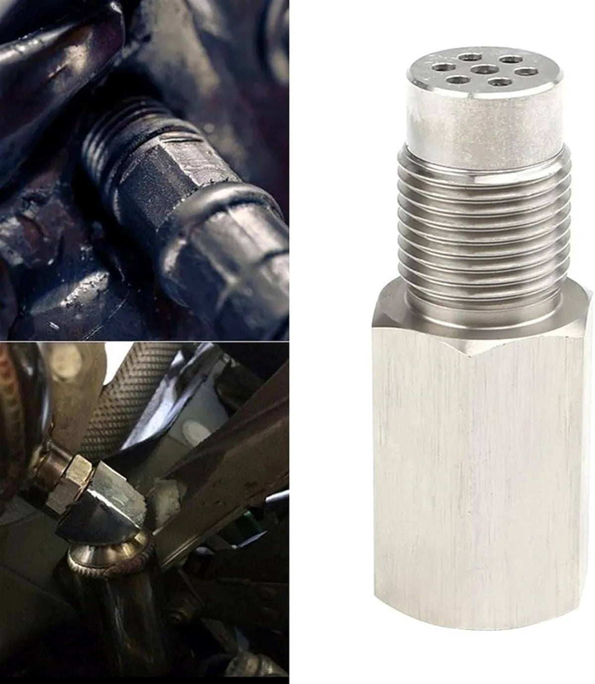 Oxygen Sensor Spacer Adapter with Internal Catalytic Element M18x1.5 Thread for Modified Exhaust Systems