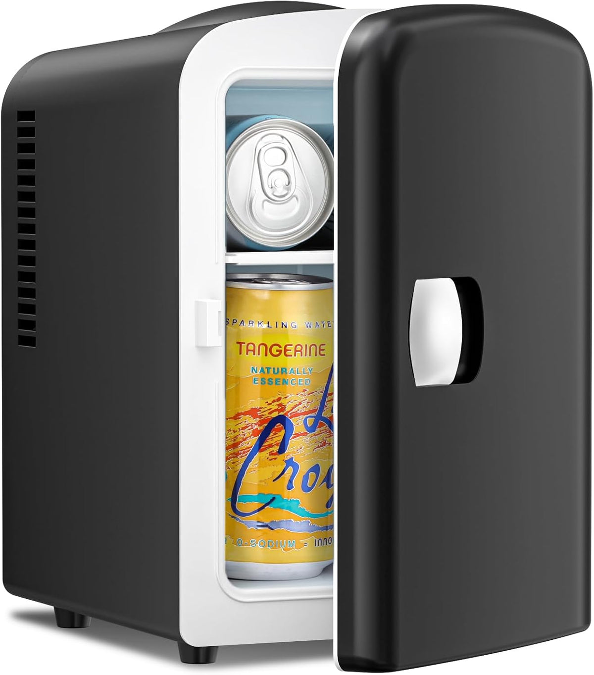 Compact Mini Fridge | Small Fridge 4L Portable Cooler with Adjustable Shelves | Ideal for Medication, Skincare, Beverages & Snacks in Bedroom, Car, or Office