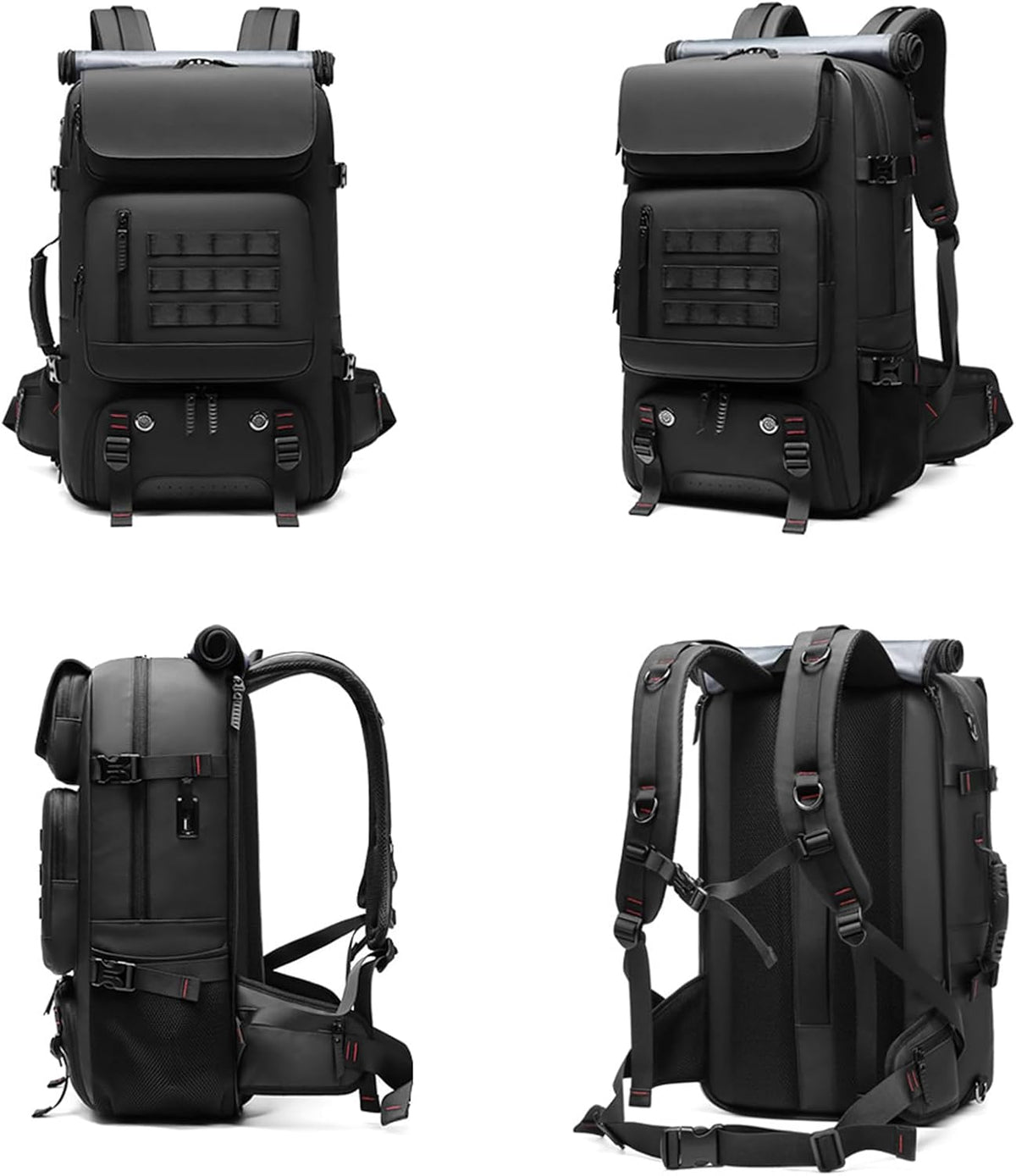 Travel Backpack for Waterproof Carry-On - 50L Weekender Bag with Shoe Pocket & USB