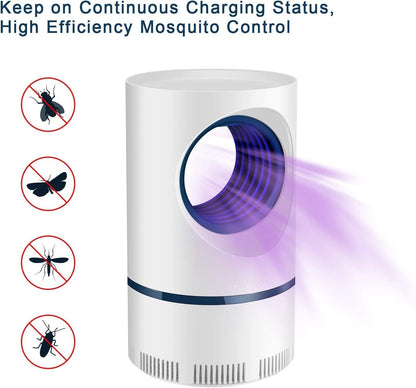 Electronic Bug Zapper Trap with UV Light and Suction Fan for Indoor and Outdoor Fly and Mosquito Control