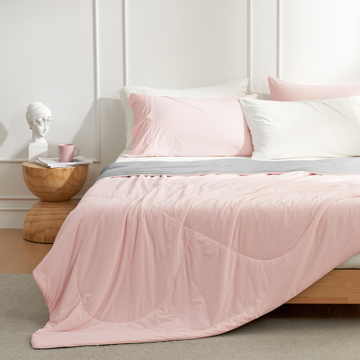 Cloud-Like Comforter | Down Comforter with Japanese Cooling Fabric | Lightweight Design for Hot Sleepers