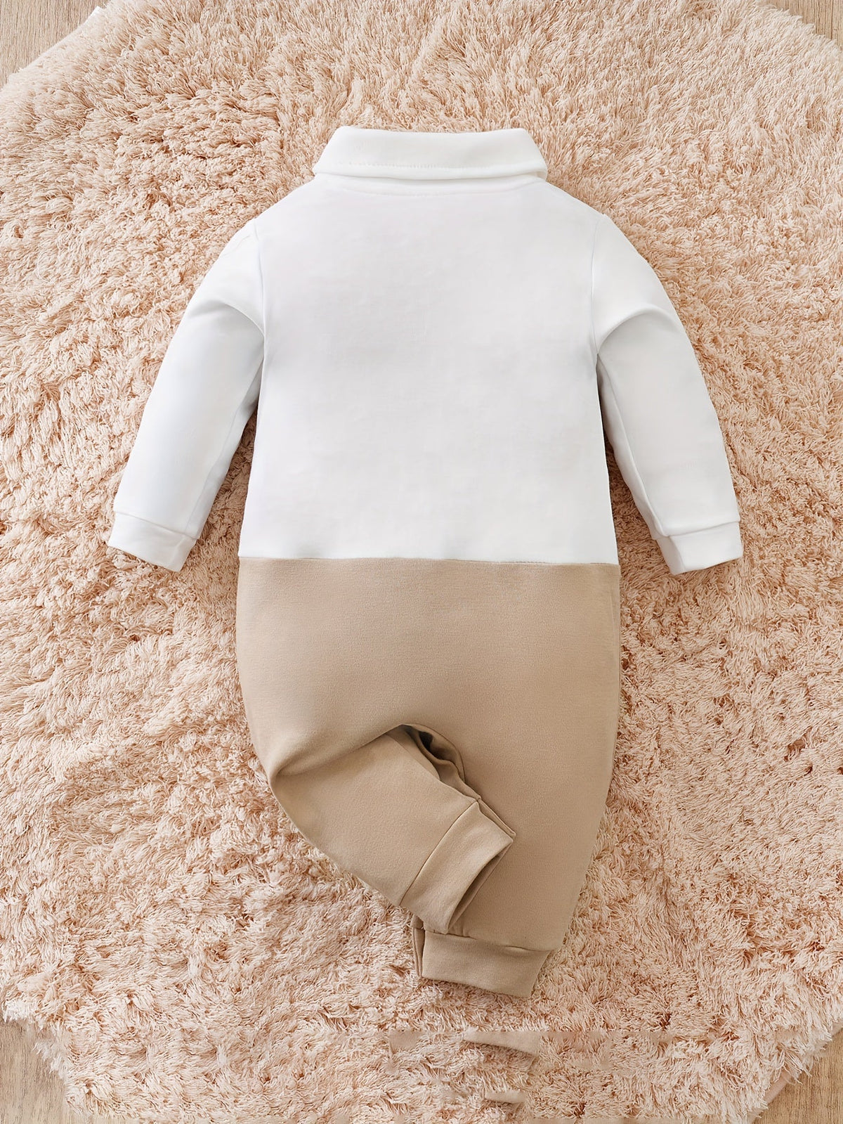 Baby Boy Formal Romper with Bow Tie | Dapper Tuxedo One-Piece Outfit for Infants & Toddlers | Cotton Gentleman Suit for Weddings