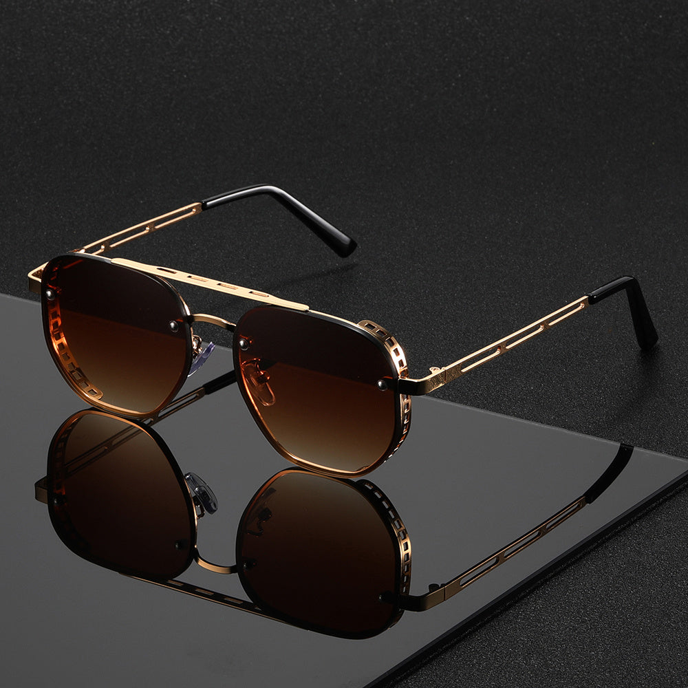 Round Metal Frame Sunglasses with UV Protection for Men & Women – Lightweight Unisex Eyewear