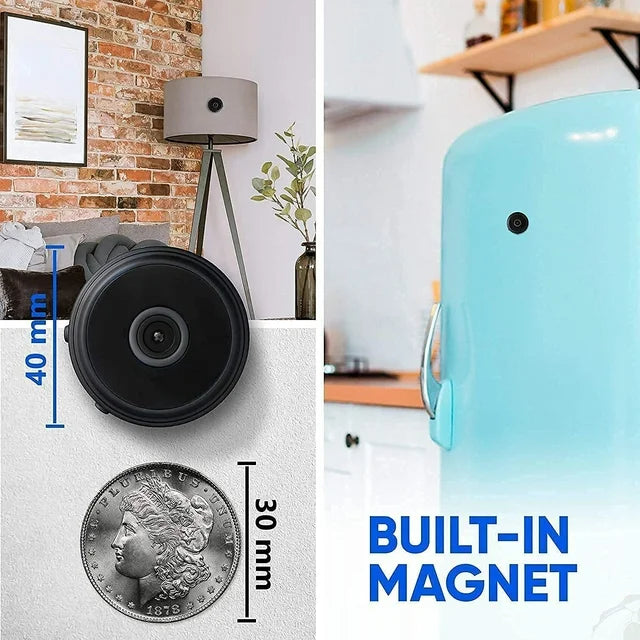Compact Wireless HD Security Camera with Real-Time Audio & Video Streaming for Home Monitoring