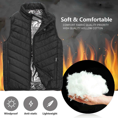 USB Electric Heated Body Warmer with 3 Temperature Settings for Winter Outdoor Activities