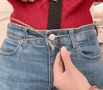 Jeans Waist Button Zinc Alloy Nail Free 10 Pack