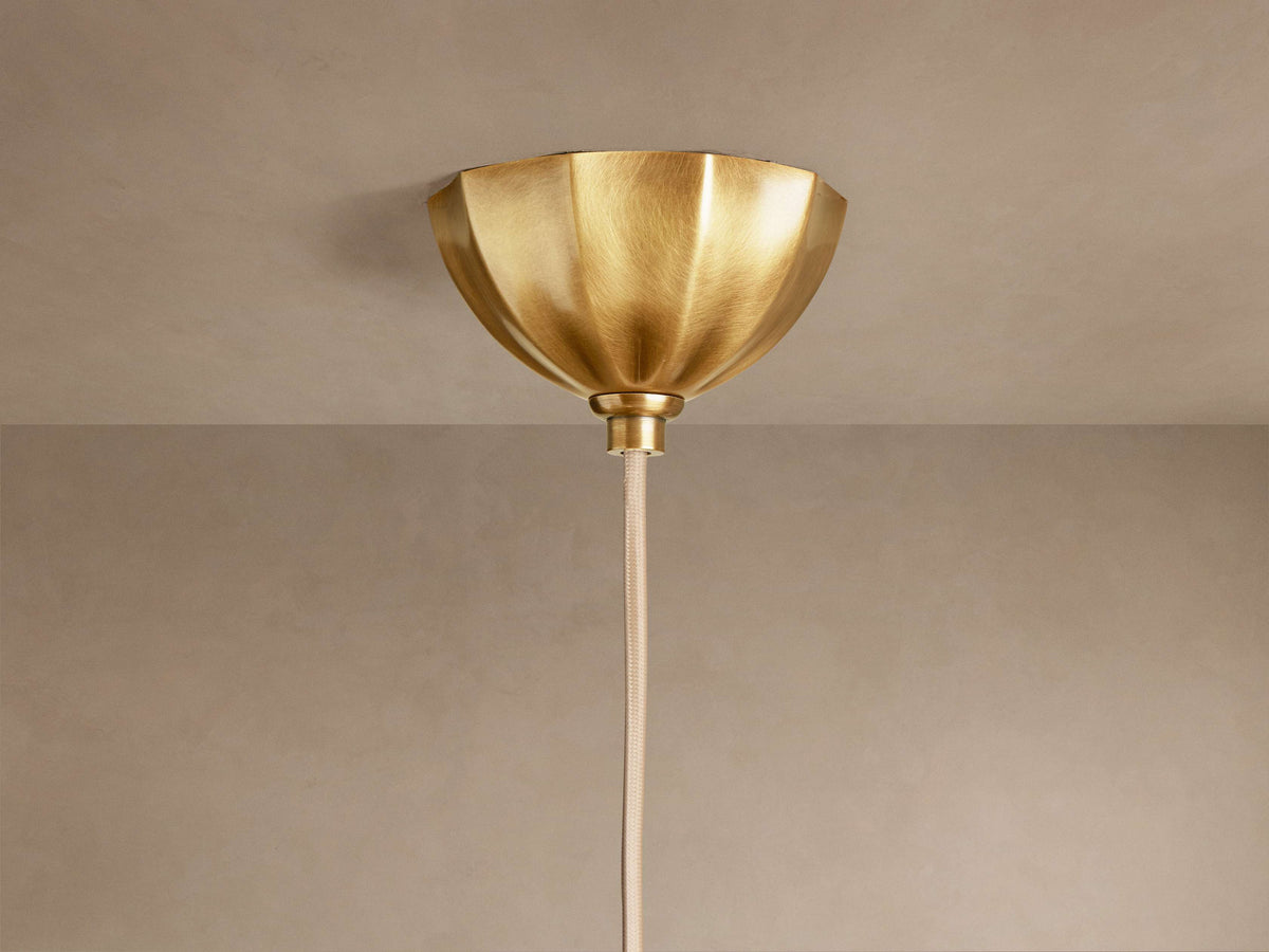 Spherical Glass Ceiling Light Fixture Cream Panel Shade Brass 12 16 20 Inch Hanging Lamp for Dining Room Kitchen Island Living Room