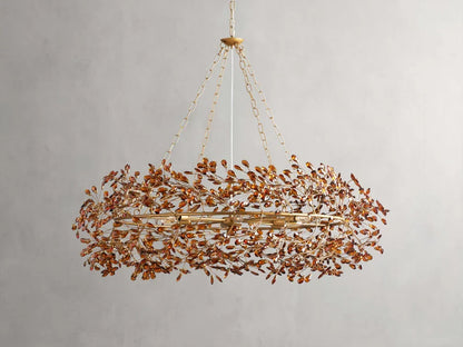 Round Multi-Light Statement Chandelier 39-60 in 6-12 Sockets Metal Crown for Dining Room Foyer Entryway Living Room