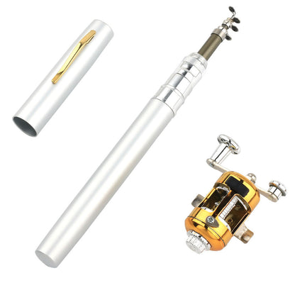 Collapsible Fishing Rod with Aluminum Reel for Travel and Hiking Adventures
