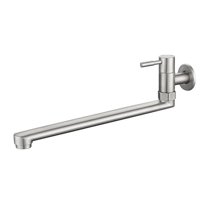 Wall-Mounted Stainless Steel Swivel Faucet – Single-Handle Pot Filler for Kitchen