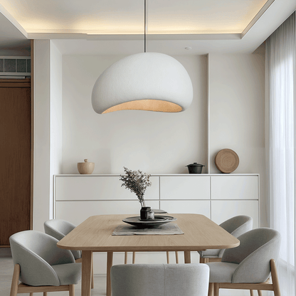 Dome Drop Ceiling Light with Height-Adjustable Cable E27 Socket Dimmable Fixture for Kitchen Island Dining Table