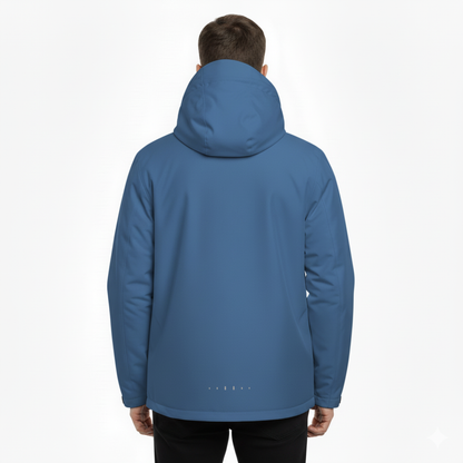 Lightweight Zip-Front Rain Jacket with Hood – Breathable Weather Shell for Men