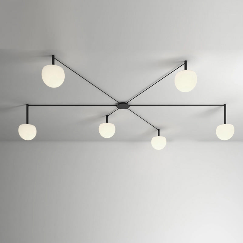 Globe Pendant Light Adjustable Height Frosted White Glass Orb for Kitchen Dining Living Space Modern Hanging Fixture 10 Inch