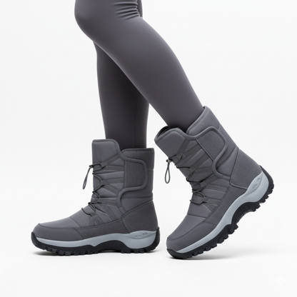 Women's Insulated Waterproof Winter Boots with Plush Lining – Slip-Resistant Platform Ankle Boots for Snow & Ice