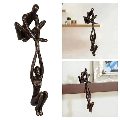 Elysium Love Sculpture - Resin Home Decor, Unique Wall Decor