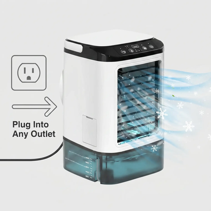 Personal Desktop Cooling Fan with Water Tank & 3 Speed Settings for Home Office, Bedroom & Small Spaces