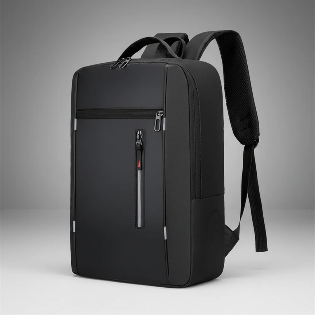 Water-Resistant Laptop Backpack with USB Charging Port for Work & Travel | Business Commuter Daypack with Padded 15.6-Inch Computer Sleeve