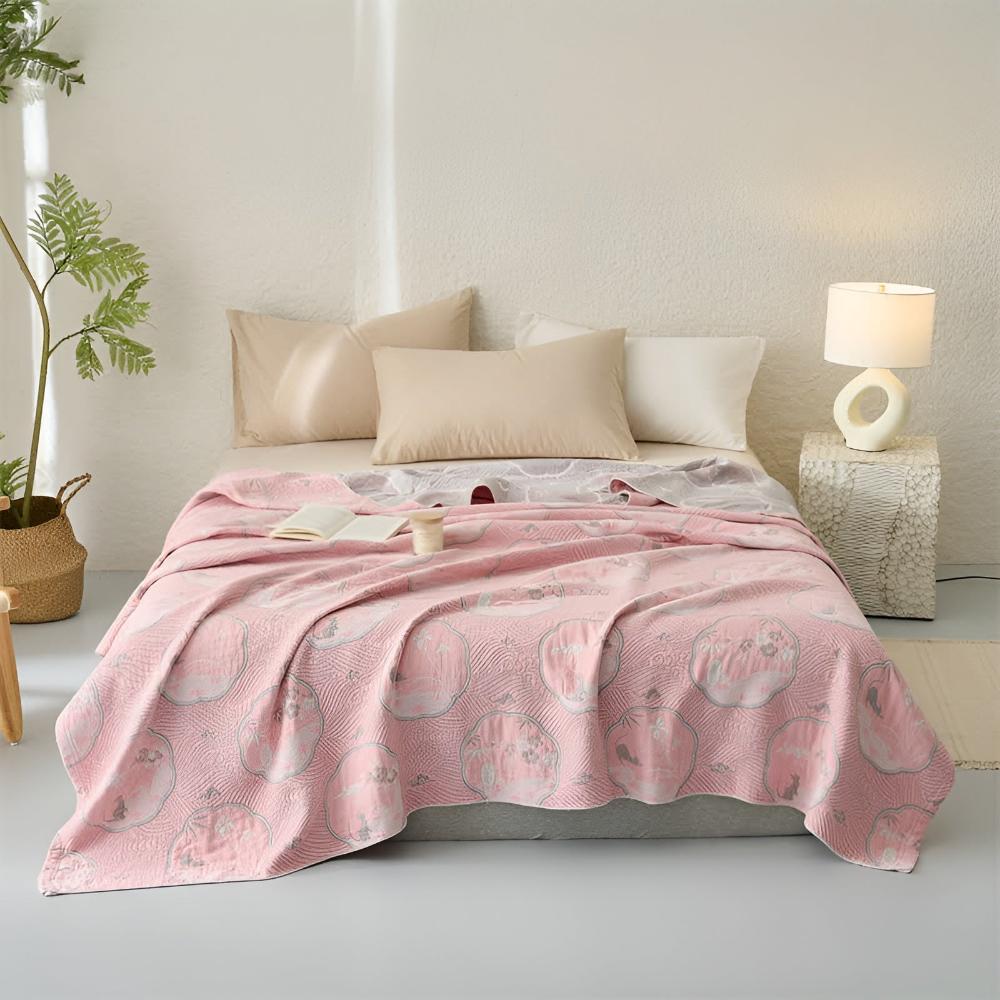 Cove Reversible Blanket - Cotton Blend, Lightweight Design