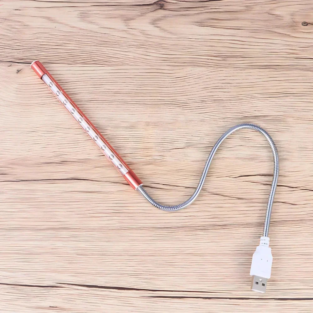 Flexible USB Desk Light with Adjustable Gooseneck Arm for Reading, Computer Work & Office Task Lighting