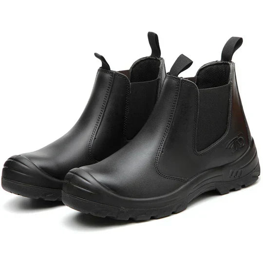 Steel Toe Work Boots with Orthopedic Support for Construction & Warehouse | Anti-Slip Oil-Resistant Safety Footwear for Long Shifts