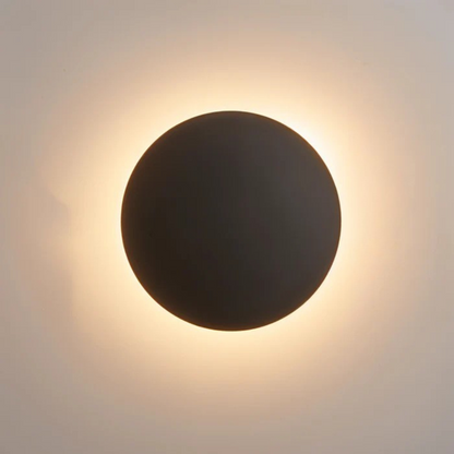 Halo Collection | Wall Sconce Light with Layered Disc Design | Modern Aluminum Fixture for Cozy Ambiance